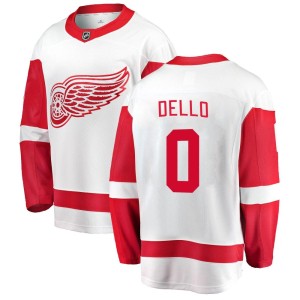 Men's Detroit Red Wings Tory Dello Fanatics Branded Breakaway Away Jersey - White