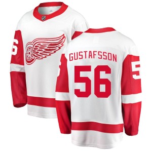 Men's Detroit Red Wings Erik Gustafsson Fanatics Branded Breakaway Away Jersey - White