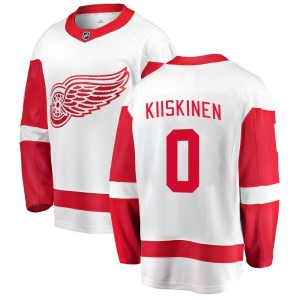 Men's Detroit Red Wings Jesse Kiiskinen Fanatics Branded Breakaway Away Jersey - White