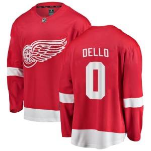 Men's Detroit Red Wings Tory Dello Fanatics Branded Breakaway Home Jersey - Red