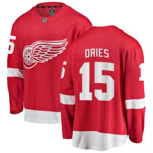 Men's Detroit Red Wings Sheldon Dries Fanatics Branded Breakaway Home Jersey - Red