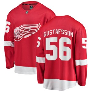 Men's Detroit Red Wings Erik Gustafsson Fanatics Branded Breakaway Home Jersey - Red