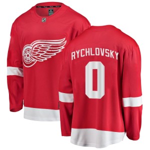 Men's Detroit Red Wings Jakub Rychlovsky Fanatics Branded Breakaway Home Jersey - Red