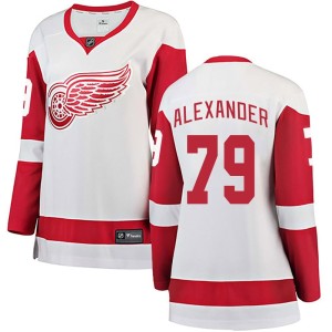 Women's Detroit Red Wings Gage Alexander Fanatics Branded Breakaway Away Jersey - White