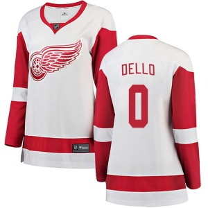 Women's Detroit Red Wings Tory Dello Fanatics Branded Breakaway Away Jersey - White