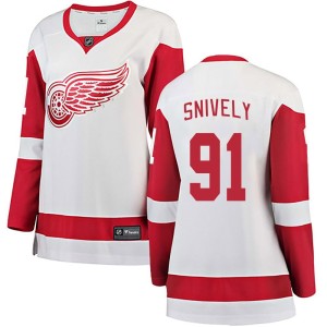 Women's Detroit Red Wings Joe Snively Fanatics Branded Breakaway Away Jersey - White