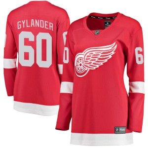 Women's Detroit Red Wings Carter Gylander Fanatics Branded Breakaway Home Jersey - Red