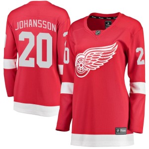 Women's Detroit Red Wings Albert Johansson Fanatics Branded Breakaway Home Jersey - Red