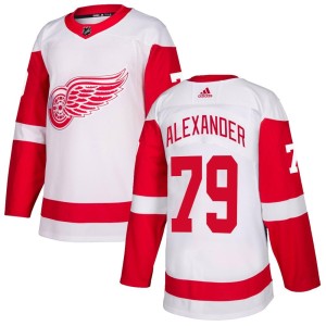 Youth Detroit Red Wings Gage Alexander Adidas Authentic Jersey - White