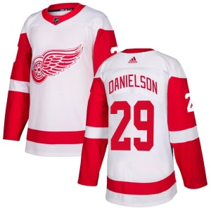 Youth Detroit Red Wings Nate Danielson Adidas Authentic Jersey - White