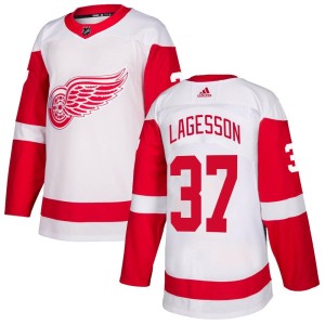 Youth Detroit Red Wings William Lagesson Adidas Authentic Jersey - White