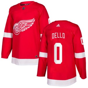 Youth Detroit Red Wings Tory Dello Adidas Authentic Home Jersey - Red