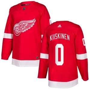 Youth Detroit Red Wings Jesse Kiiskinen Adidas Authentic Home Jersey - Red