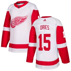 Men's Detroit Red Wings Sheldon Dries Adidas Authentic Jersey - White