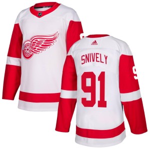 Men's Detroit Red Wings Joe Snively Adidas Authentic Jersey - White