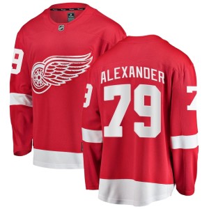 Youth Detroit Red Wings Gage Alexander Fanatics Branded Breakaway Home Jersey - Red